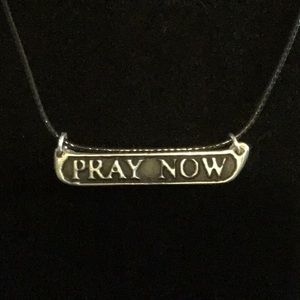 Sterling Silver Pray Now pendant
